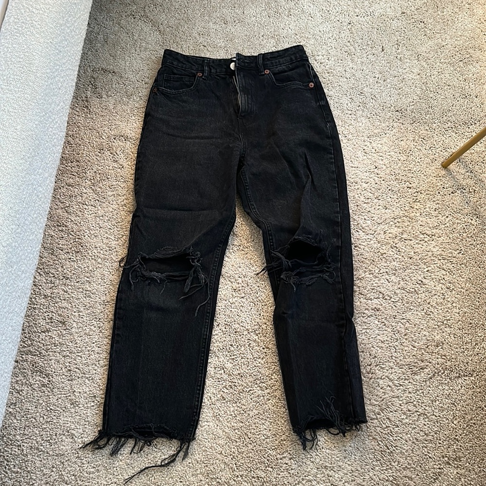 Zara Frayed Jeans with Holes